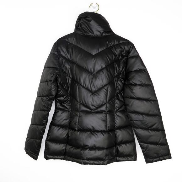 Kenneth Cole Black Quilted Puffer Coat Small Classic - Picture 3 of 7